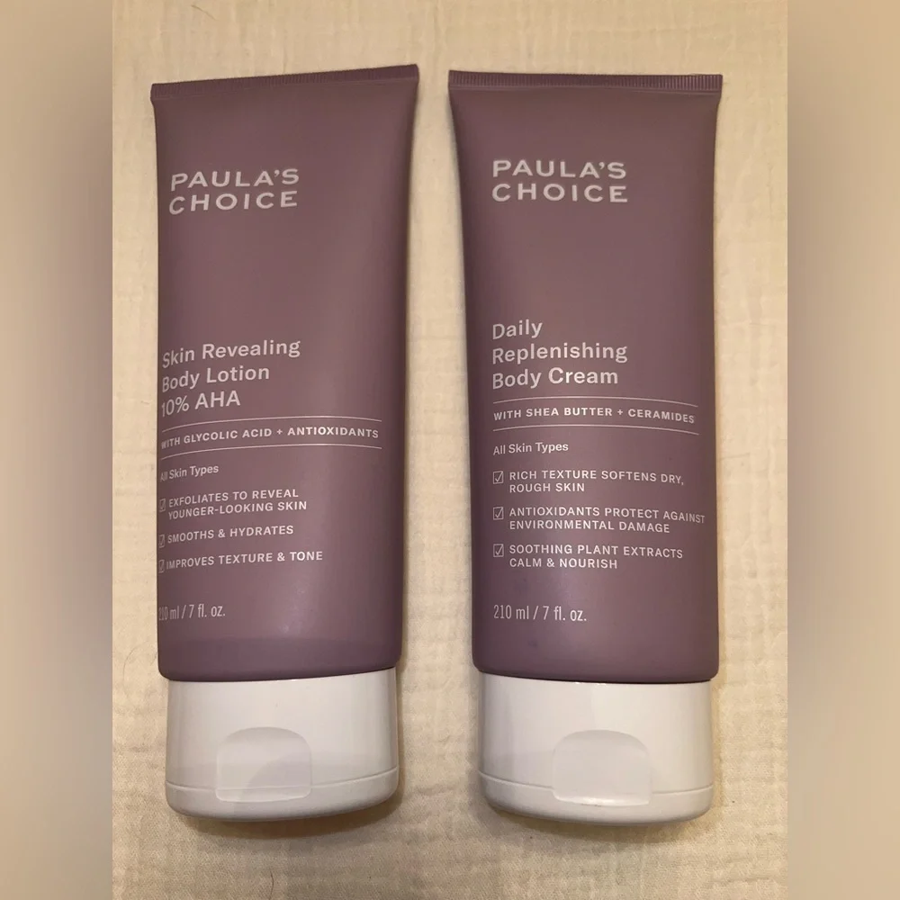 Paula’s‎ Choice Body Care Duo | 10% AHA Body Lotion + Daily Replenishing Cream